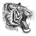 Bengal tiger tattoo design idea