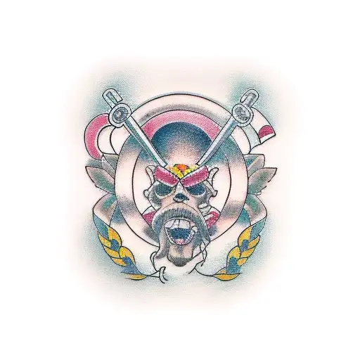 suminagashi neoclasico tattoo design idea