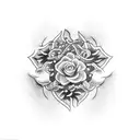 suminagashi tattoo design idea