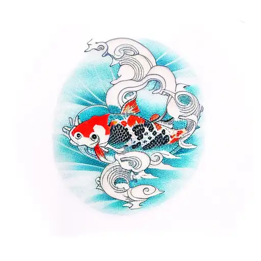 Koi Fish tattoo design idea