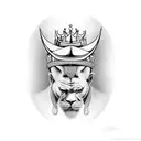 african king tattoo design idea