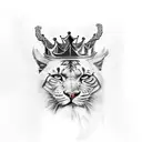 african king tattoo design idea