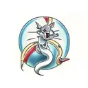 mewtwo tattoo design idea