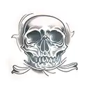 Skull and Ring tattoo design idea