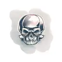 Skull and Ring tattoo design idea