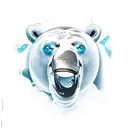 polar bear killer whale  tattoo design idea