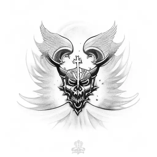 saint Michael neck tattoo tattoo design idea