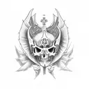 saint Michael neck tattoo tattoo design idea