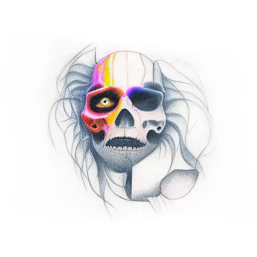 twilight leg piece tattoo design idea