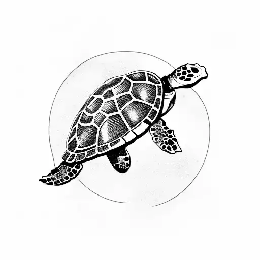 sea turtle tattoo design idea