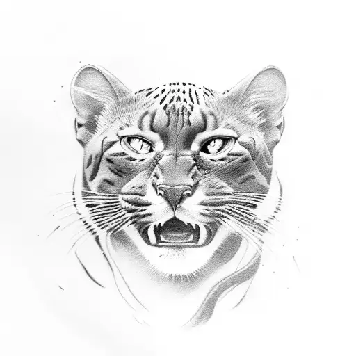 Blind Panther tattoo design idea