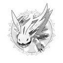 Pokemon and digimon  tattoo design idea