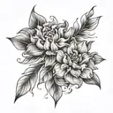 flowers free mind  tattoo design idea