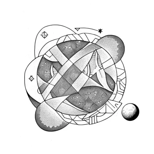 mother of moon tattoo design idea