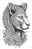 Sekhmet tattoo design idea