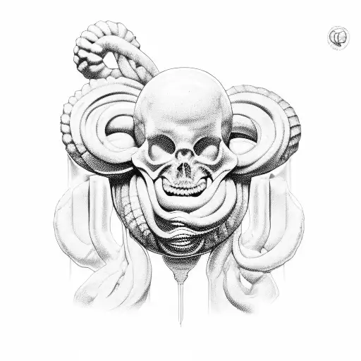 gnocchi and bucatini and cavatelli  tattoo design idea