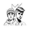 Justin Bieber and Mac miller tattoo design idea