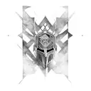 Initials hybrid theory Knight tattoo design idea