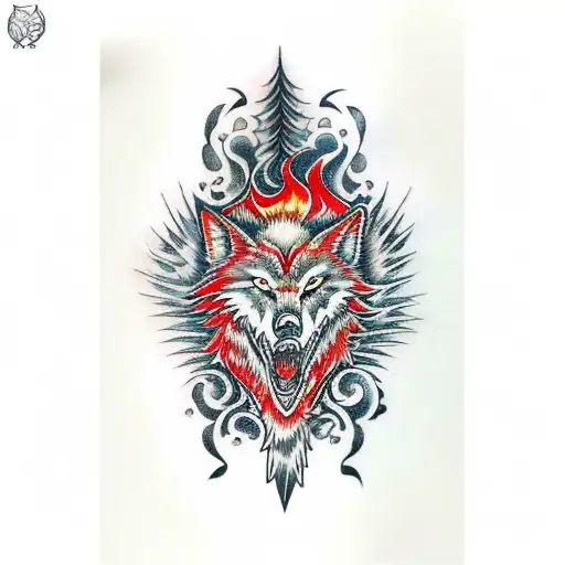 Wolf sleeve design | Original tattoos, Japanese sleeve tattoos, Cool tattoos