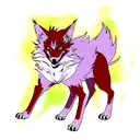 fire wolf tattoo design idea