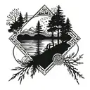 nature adventure power fame unity strength tattoo design idea