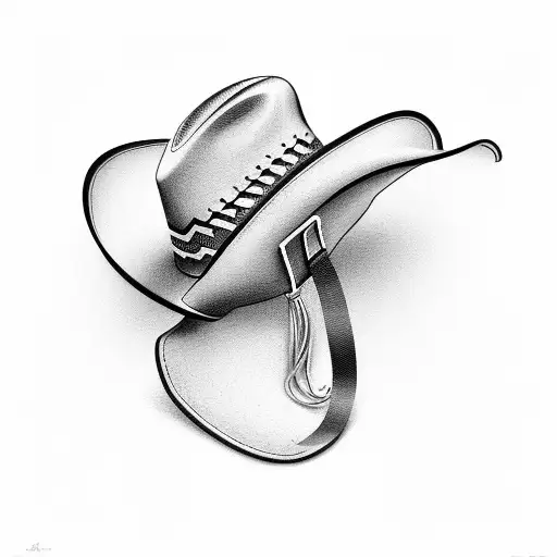 cowboy hat , horseshoe , Jonathan Ramos  tattoo design idea