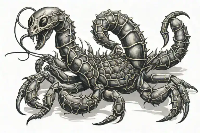 scorpion tattoo design idea