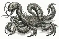 scorpion tattoo design idea