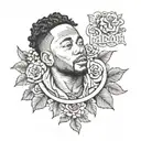 Kendrick Lamar tattoo design idea