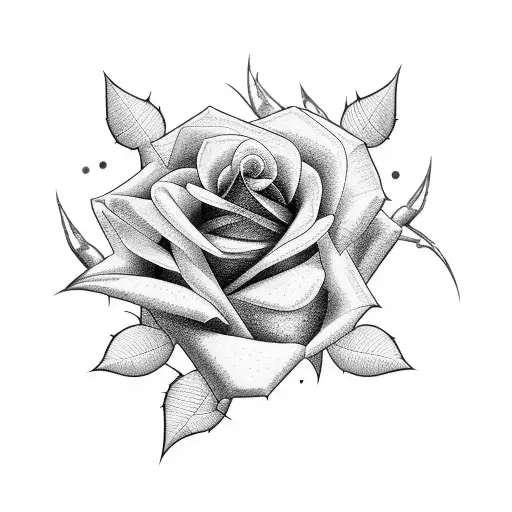 Rose and aircraft tattoo design idea