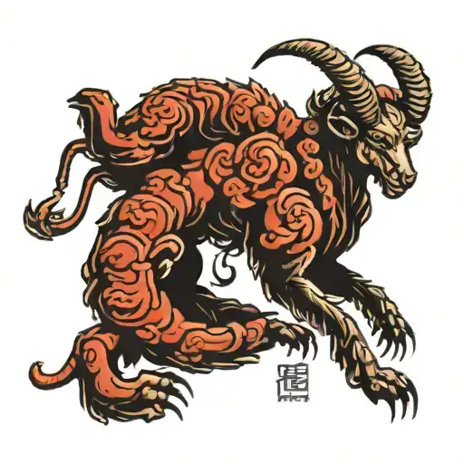 scorpio,1991,year of the sheep,success tattoo design idea