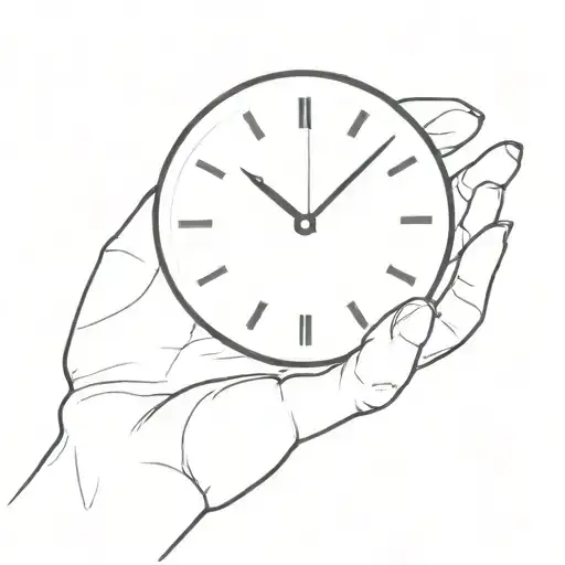 clock hands at 4:44 tattoo design idea