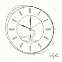 clock at 4:44 am tattoo design idea
