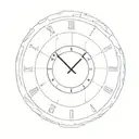 clock at 4:44 am tattoo design idea