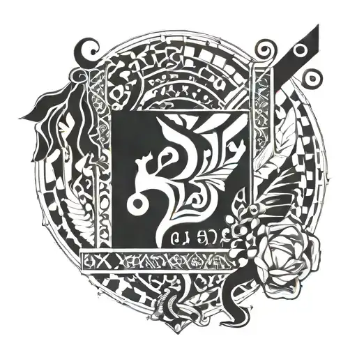 Incorporate a Werder Bremen scarf into a geometric pattern tattoo inspired by Ultras choreography tattoo design idea