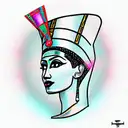 Nefertiti tattoo design idea