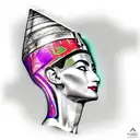 Nefertiti tattoo design idea