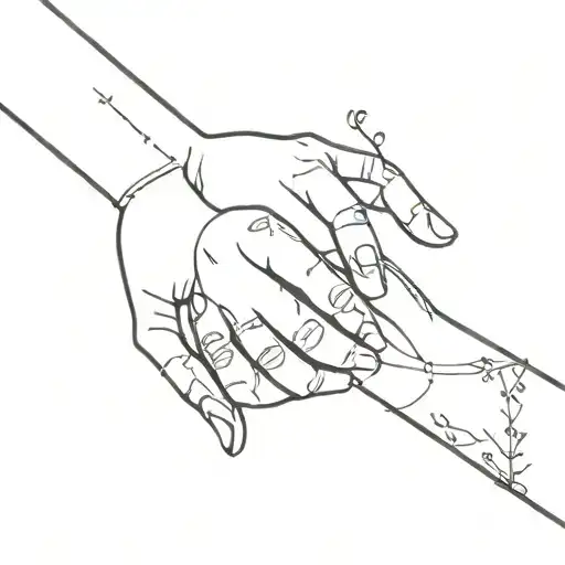 always on family hand tattoo tattoo design idea