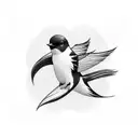 Swallow Bird tattoo design idea