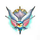 Swallow Bird tattoo design idea