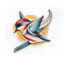 Swallow Bird tattoo design idea