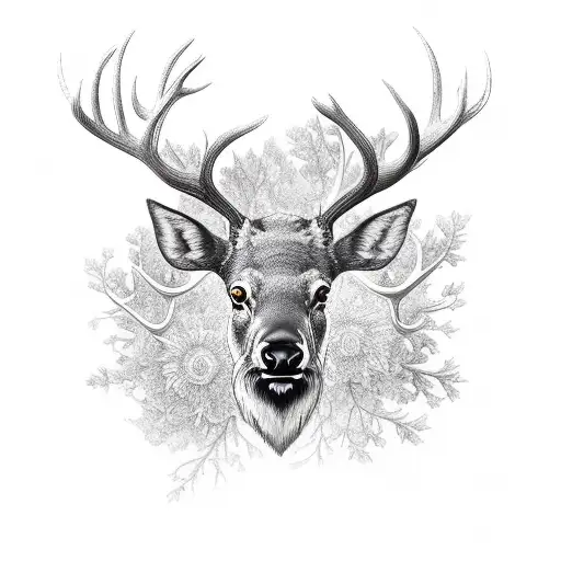Elk tattoo design idea