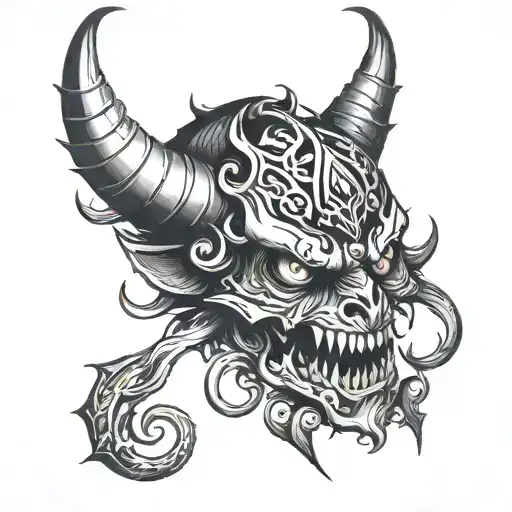 Subtle Shadow Demon  tattoo design idea