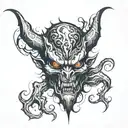 Subtle Shadow Demon  tattoo design idea