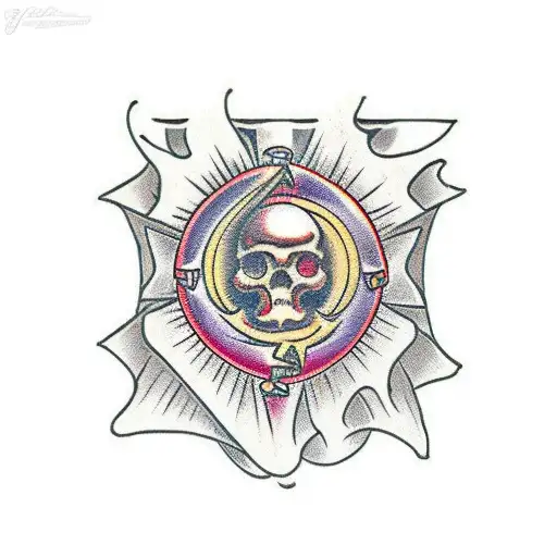 treasure chest of love tattoo design idea