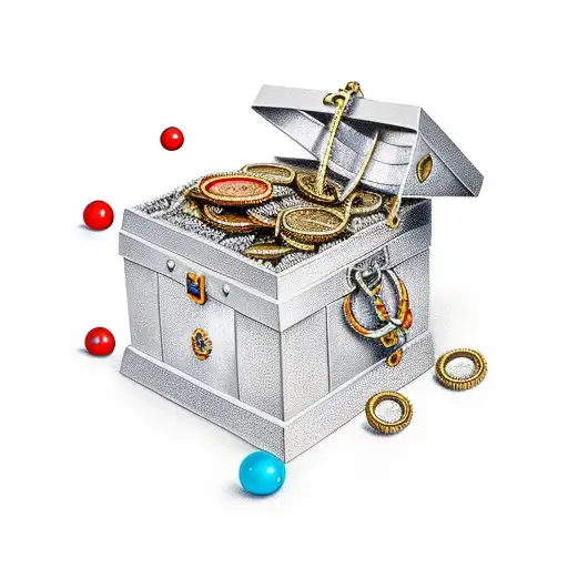 treasure chest  tattoo design idea