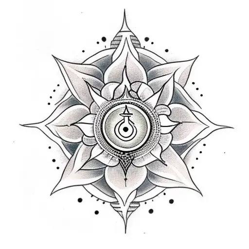 sudarshan chakra tattoo design idea