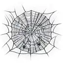 Spider Web tattoo design idea