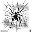 Spider Web tattoo design idea