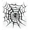 Spider Web tattoo design idea
